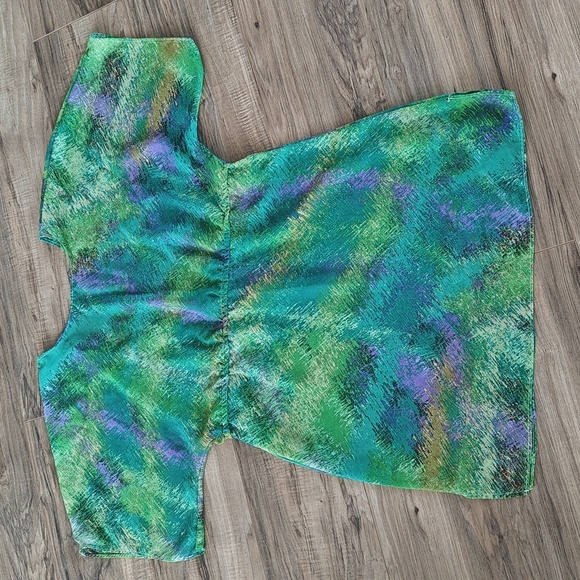 EUC Colorful sheer swim coverup - Picture 5 of 7